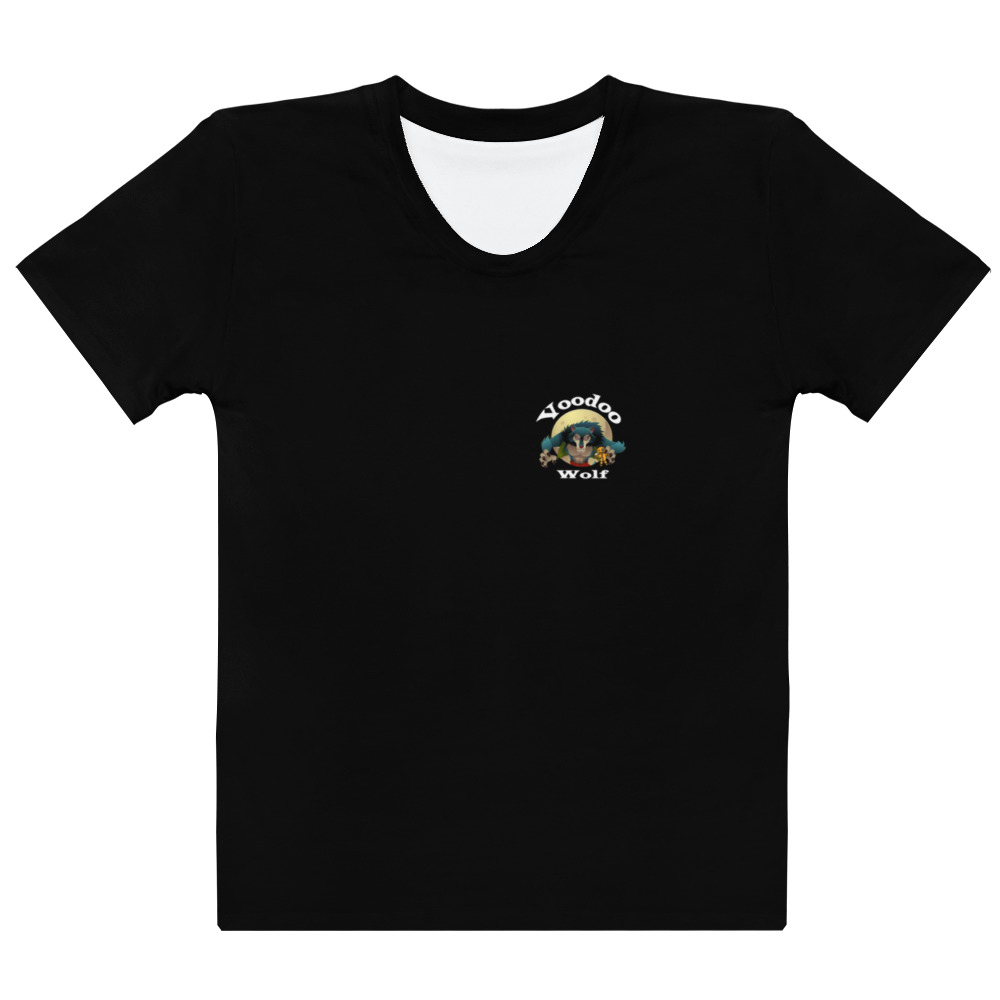 VOODOO WOLF Black Women's T-shirt Jersey